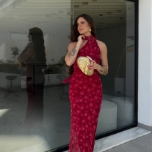 VESTIDO TUL ESTAMPADO LAZADA 2