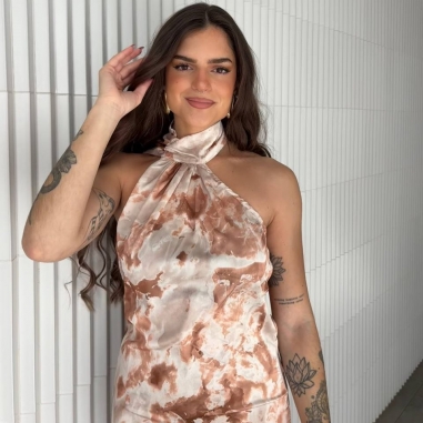 VESTIDO LARGO MARMOLADO