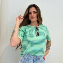 CAMISETA RAYAS VERDE