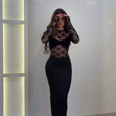 VESTIDO BANDA ENCAJE