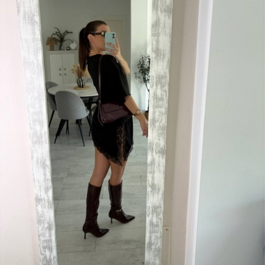 PREVENTA CAMISETA VESTIDO ENCAJE