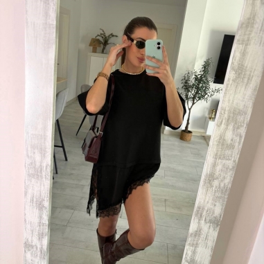 PREVENTA CAMISETA VESTIDO ENCAJE