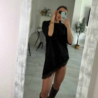 PREVENTA CAMISETA VESTIDO ENCAJE