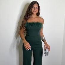 MONO PLUMAS VERDE BOTELLA