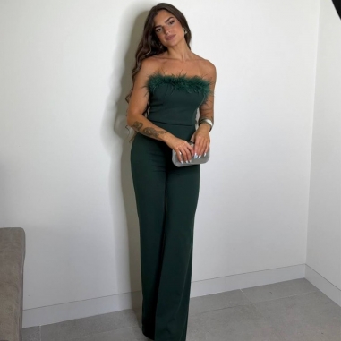 MONO PLUMAS VERDE BOTELLA