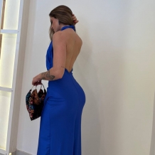 VESTIDO HALTER AZUL KLEIN 2