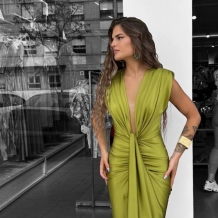 VESTIDO NUDO VERDE OLIVA 2