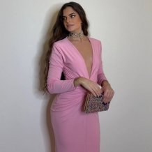 VESTIDO NUDO FRUNCIDO ROSITA