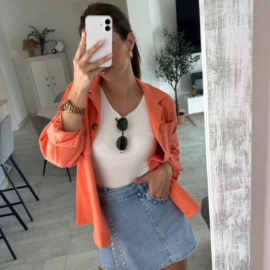 FALDA PANTALÓN VAQUERA TACHAS