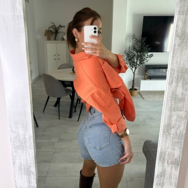 FALDA PANTALÓN VAQUERA TACHAS