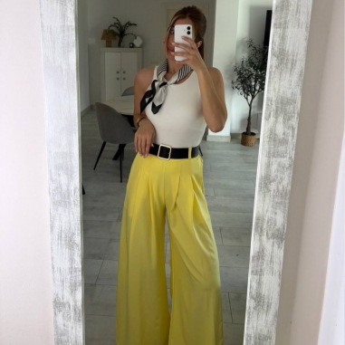 PANTALÓN PALAZZO AMARILLO