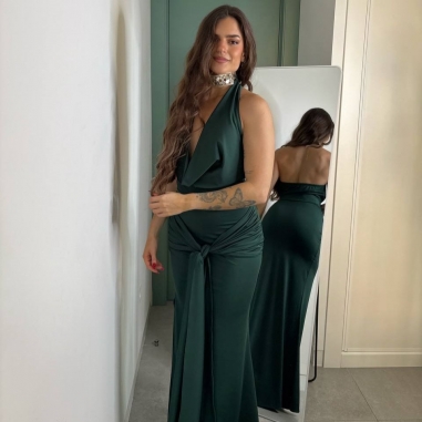 VESTIDO ALICE VERDE BOTELLA