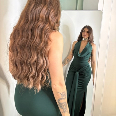 VESTIDO ALICE VERDE BOTELLA