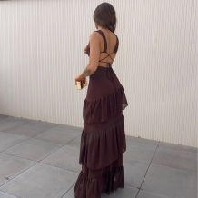 VESTIDO ESPALDA CRUZADA...