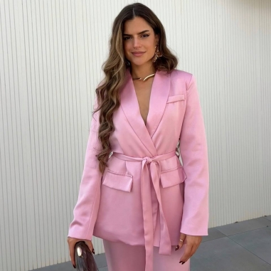 CONJUNTO TRAJE SATÉN ROSITA