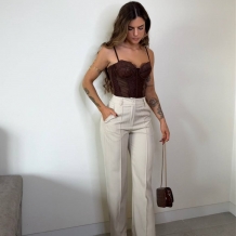 PANTALÓN TRAJE BEIGE