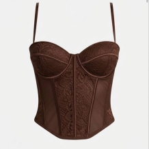 CORSET ENCAJE CHOCO 2