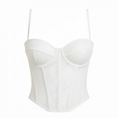 CORSET ENCAJE BLANCO