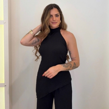 CONJUNTO BAMBULA HALTER NEGRO