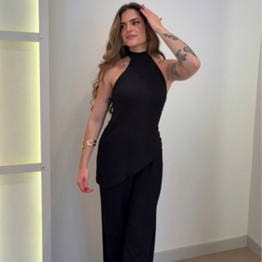 CONJUNTO BAMBULA HALTER NEGRO