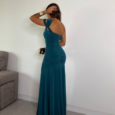 VESTIDO BELLA PETRÓLEO