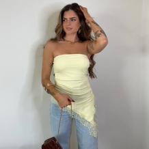 TOP ASIMÉTRICO ENCAJE...