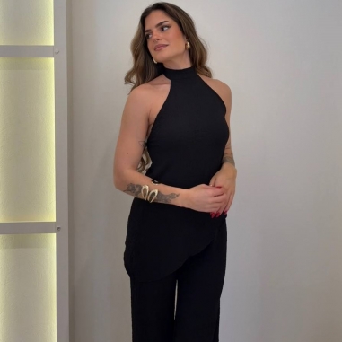 CONJUNTO BAMBULA HALTER NEGRO