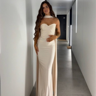 PREVENTA VESTIDO GARGANTILLA CHAMPÁN