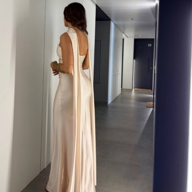 PREVENTA VESTIDO GARGANTILLA CHAMPÁN