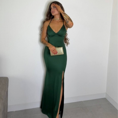 PREVENTA VESTIDO MARTINI VERDE BOTELLA