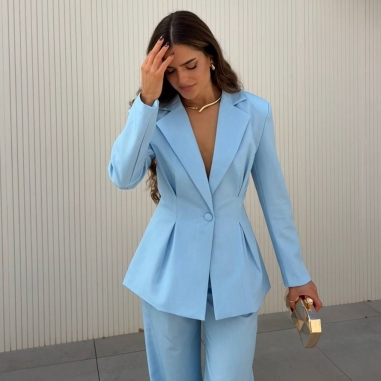 CONJUNTO TRAJE CELESTE