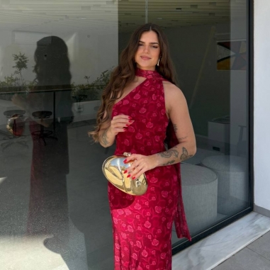 VESTIDO TUL ESTAMPADO LAZADA