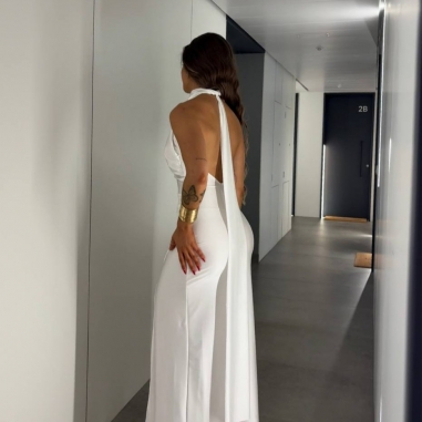 VESTIDO HALTER BLANCO