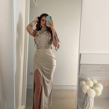 PREVENTA VESTIDO HALTER LENTEJUELAS...