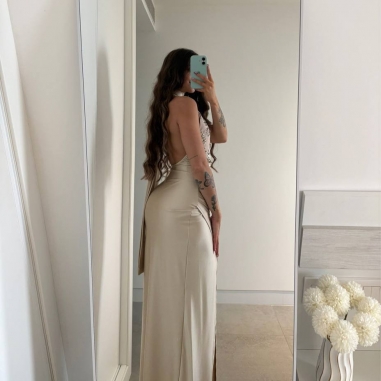 PREVENTA VESTIDO HALTER LENTEJUELAS...