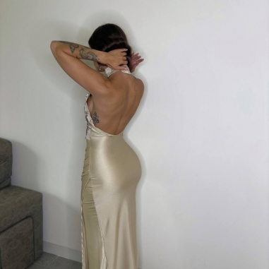 PREVENTA VESTIDO HALTER LENTEJUELAS...