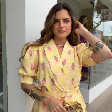 CONJUNTO ESTAMPADO AMARILLO