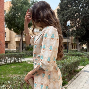 CONJUNTO ESTAMPADO BEIGE