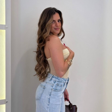 CORSET ENCAJE AMARILLO MANTEQUILLA