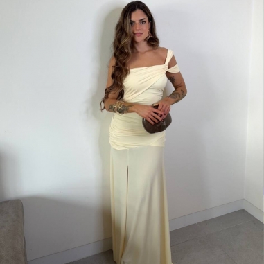 VESTIDO BELLA AMARILLO MANTEQUILLA