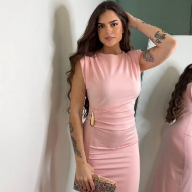 VESTIDO HOMBRERAS LÁGRIMA ROSITA