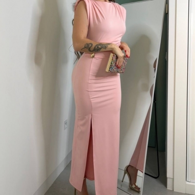 VESTIDO HOMBRERAS LÁGRIMA ROSITA