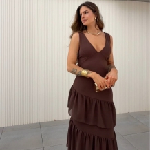 VESTIDO ESPALDA CRUZADA...