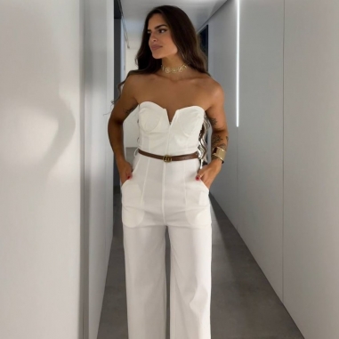 MONO ESCOTE V BLANCO