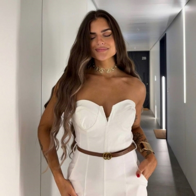 MONO ESCOTE V BLANCO