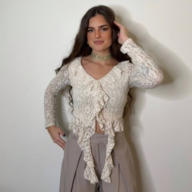 PANTALÓN FLUIDO TAUPÉ