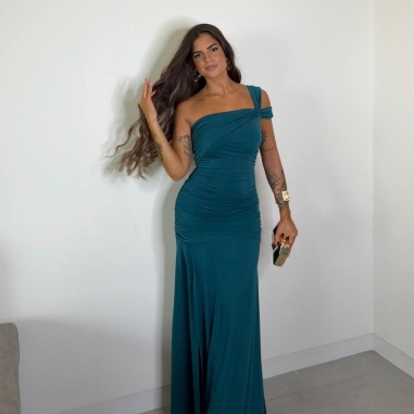 VESTIDO BELLA PETRÓLEO