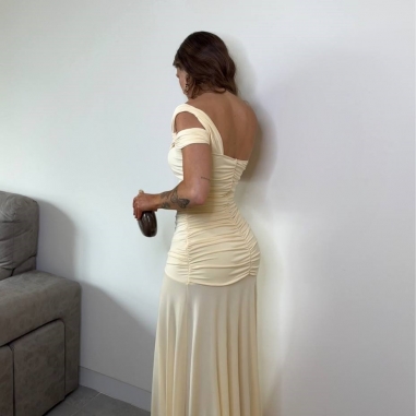 VESTIDO BELLA AMARILLO MANTEQUILLA