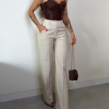 PANTALÓN TRAJE BEIGE
