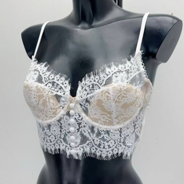 TOP LENCERO ENCAJE BLANCO